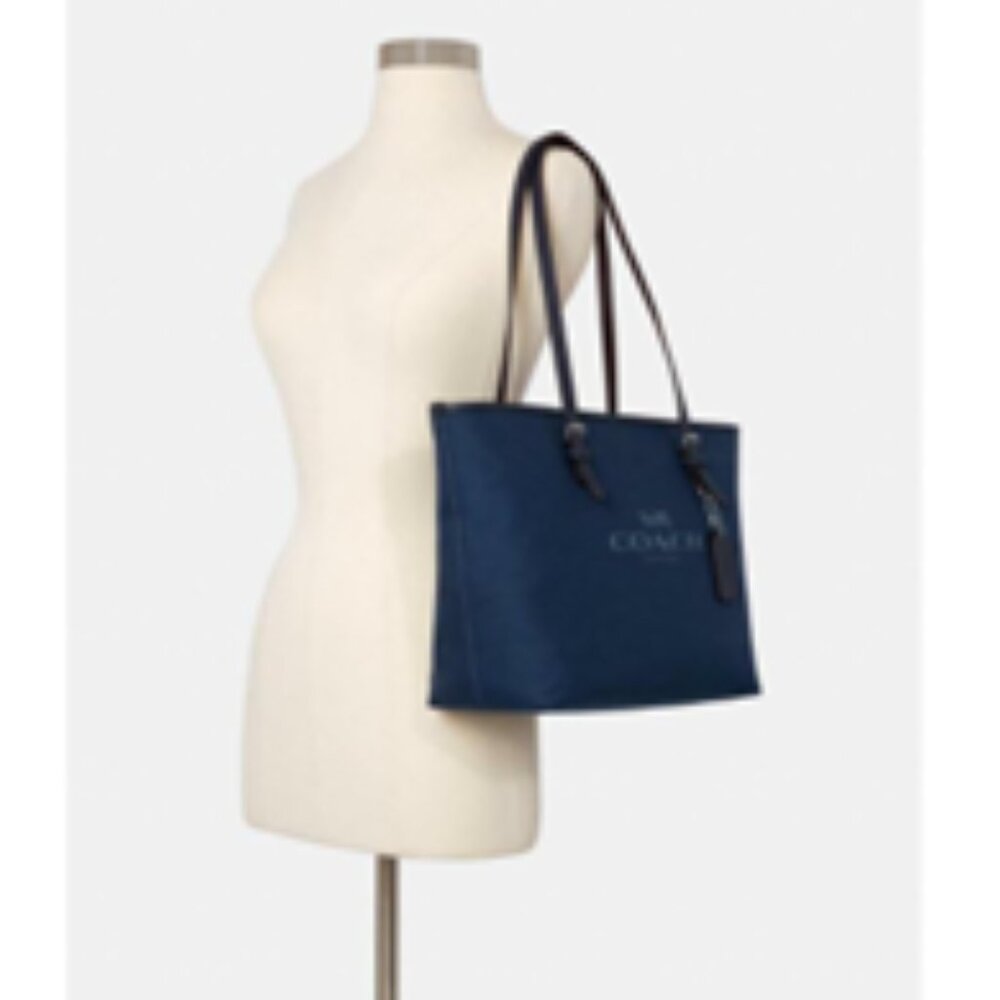 COACH Navy Blue Tote with Logo Front - Picture 11 of 11